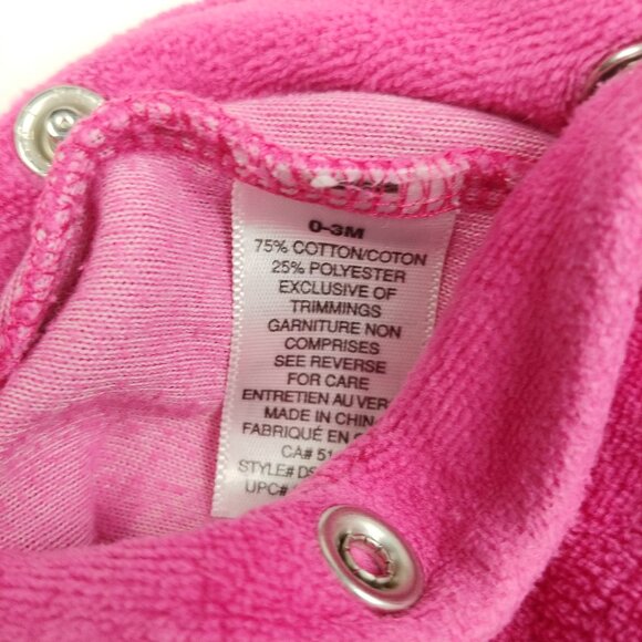 Disney Baby Piglet Holiday Velour Embroidered Snap-Up Footie size 0-3 Months - Picture 6 of 8